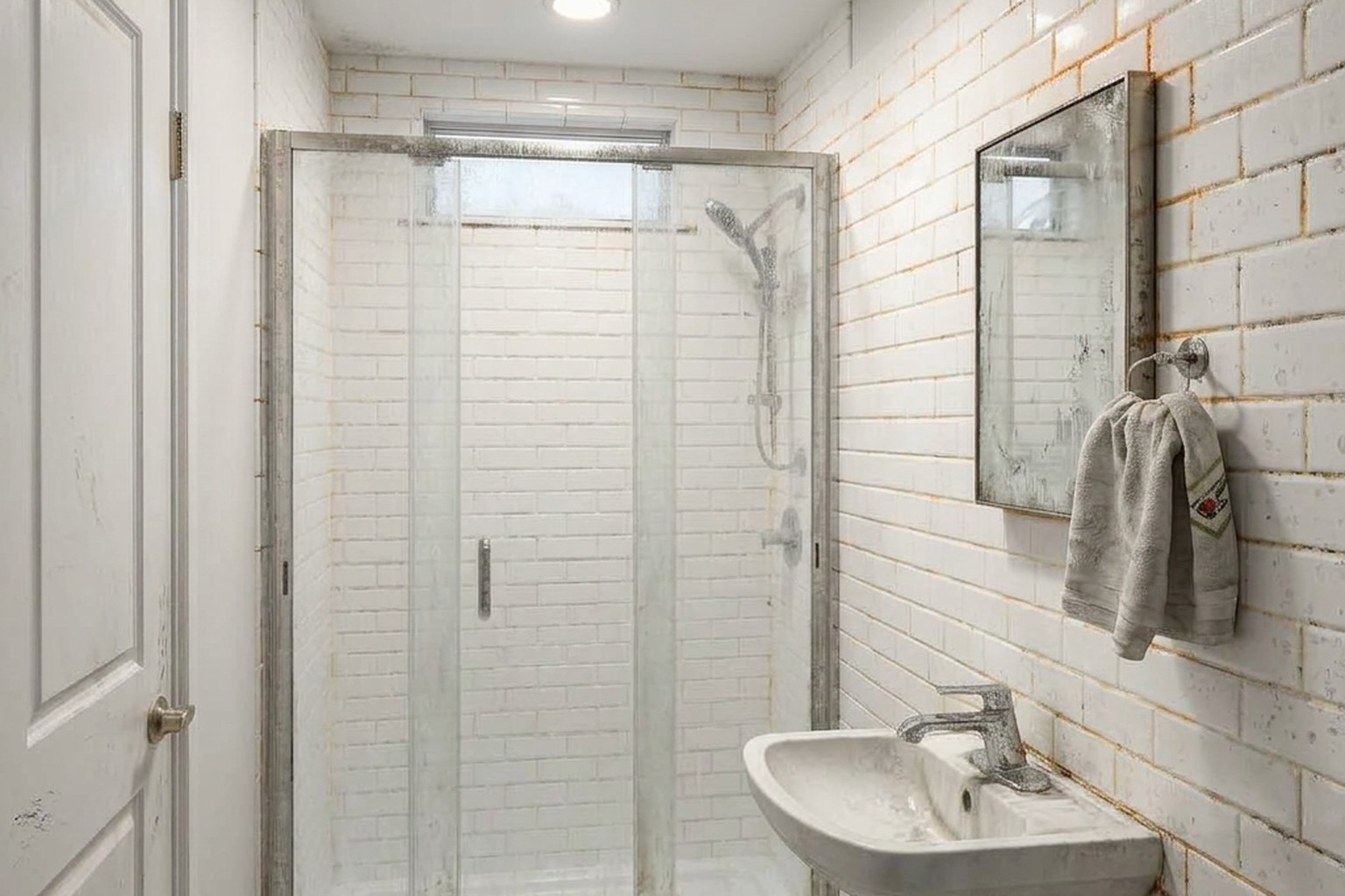 Bathroom before North Bridge cleaning