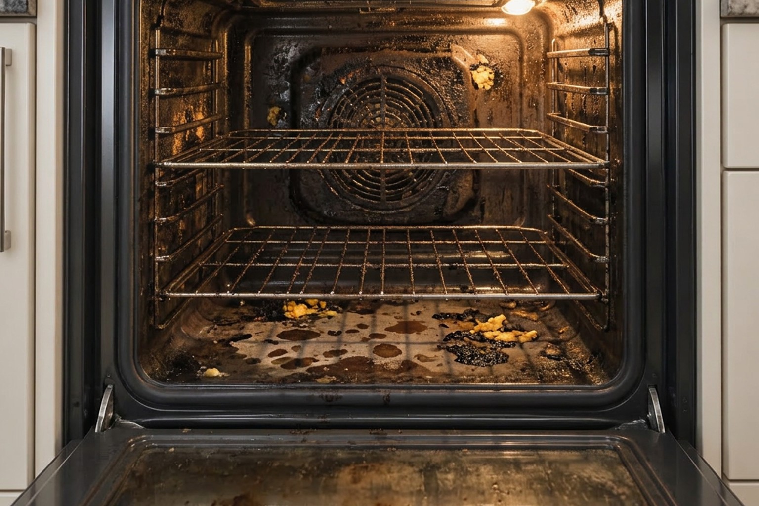 Oven before North Bridge cleaning